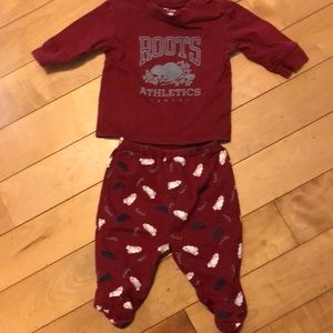 0-3 month roots outfit